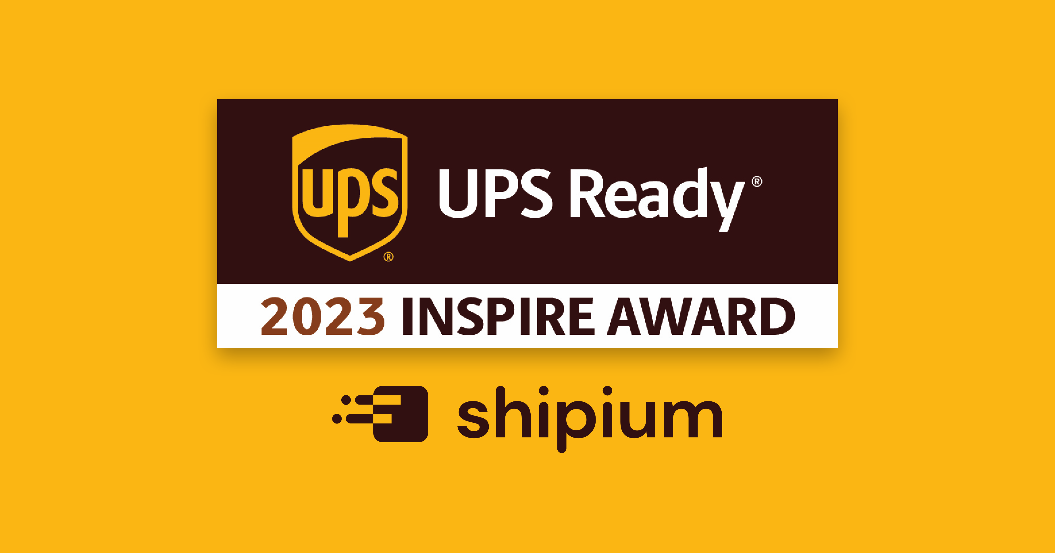 Shipium - UPS Ready Inspire Award - Social Poster