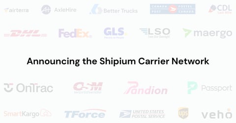 Shipium Carrier Network