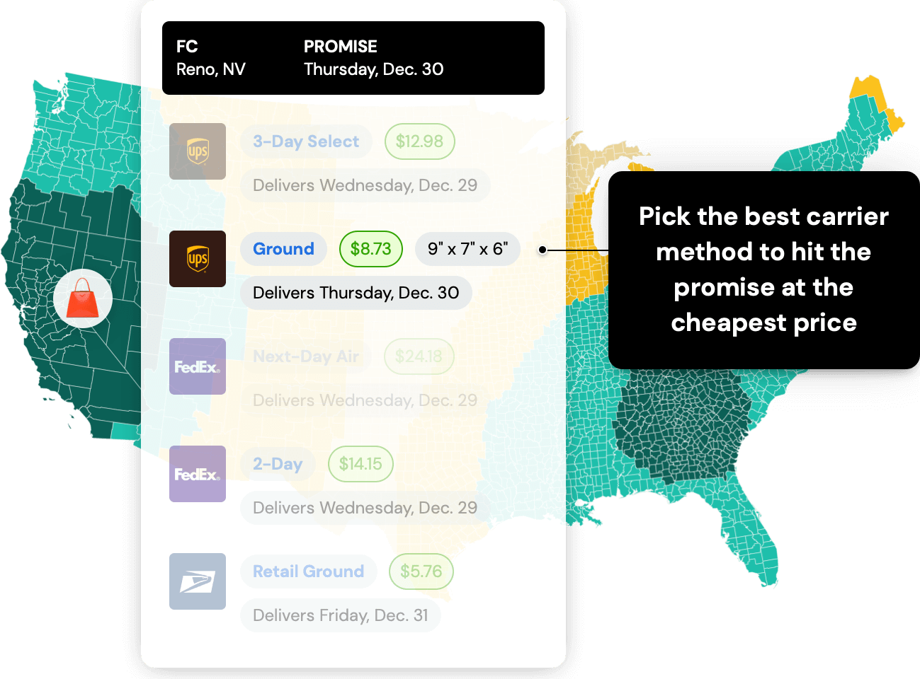 Shipium Carrier Selection